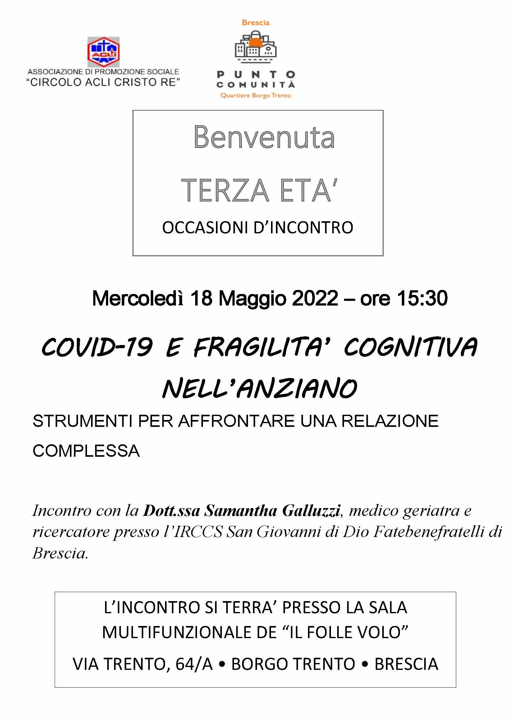 Benvenuta Terza Et Covid