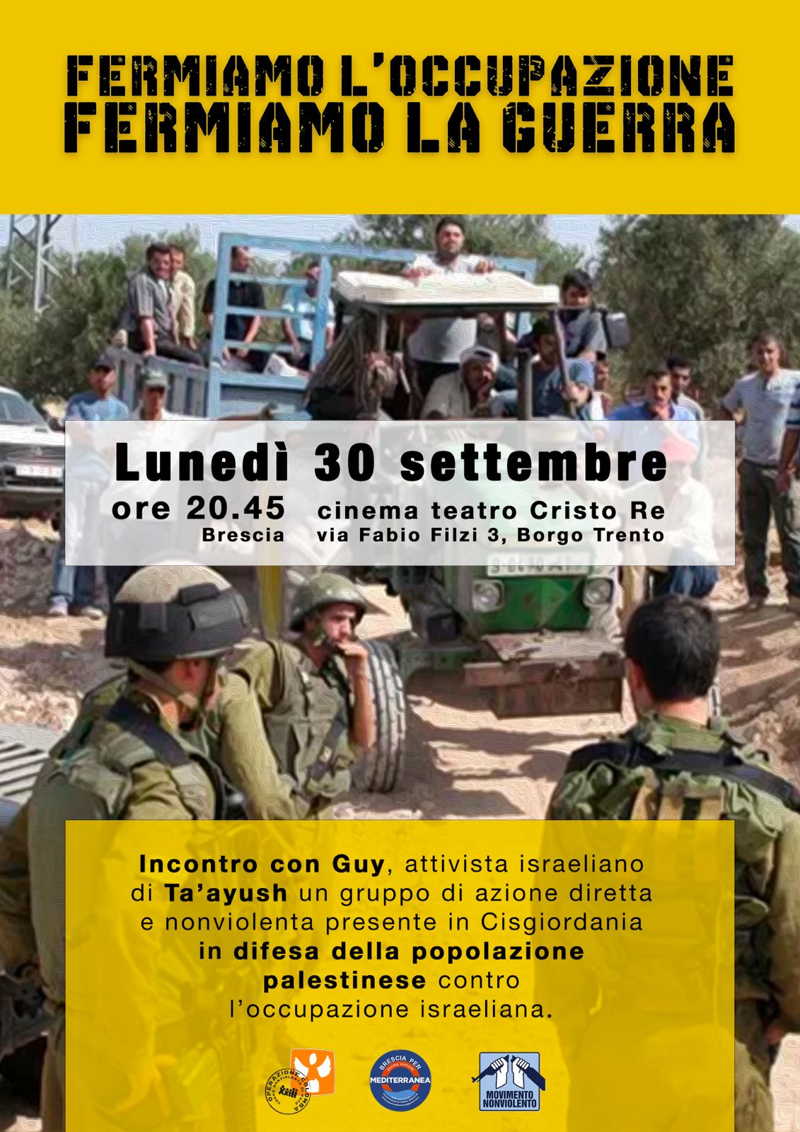 Fermiamo occupazione Fermiamo guerra