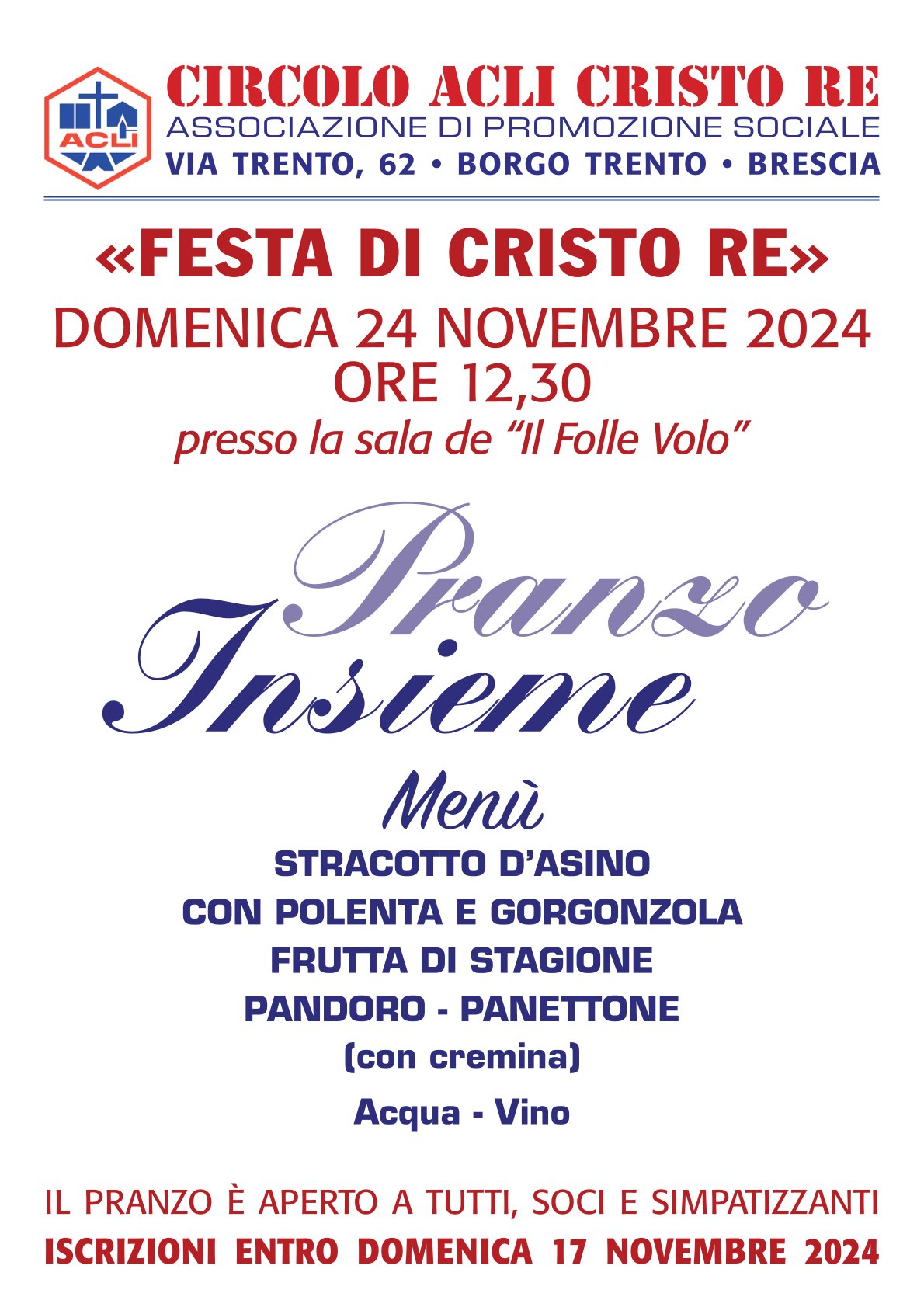 PRANZO INSIEME nov24