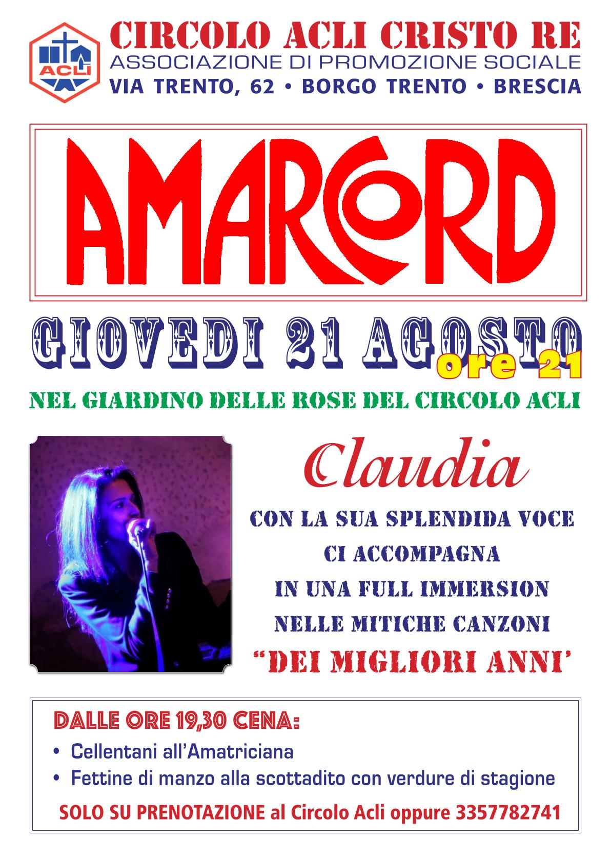 Amarcord Claudia 2025