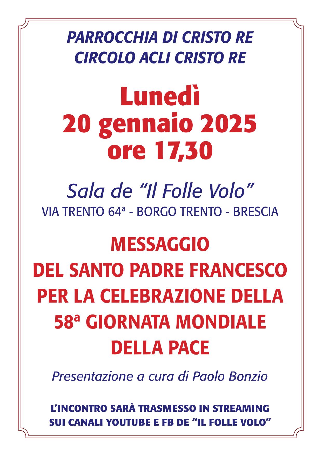 Messaggio Papa 20gen25 1