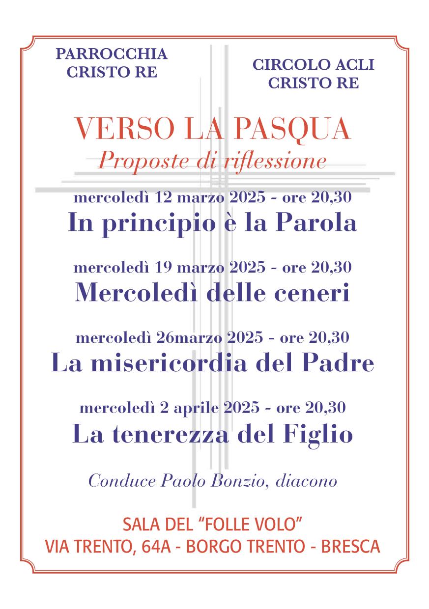Verso la Pasqua 1